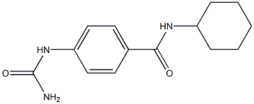 4-(carbamoylamino)-N-cyclohexylbenzamide 结构式