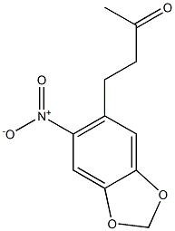 4-(6-nitro-1,3-benzodioxol-5-yl)butan-2-one 结构式