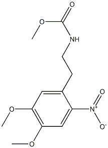 methyl N-[2-(4,5-dimethoxy-2-nitrophenyl)ethyl]carbamate 结构式