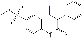 N-[4-(dimethylsulfamoyl)phenyl]-2-phenylbutanamide 结构式