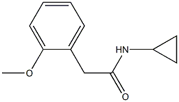 N-cyclopropyl-2-(2-methoxyphenyl)acetamide 结构式