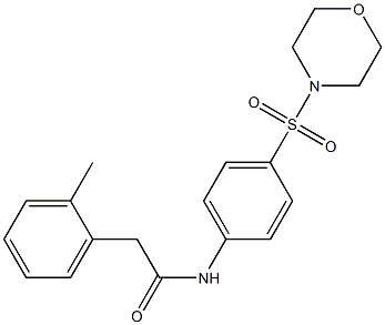 2-(2-methylphenyl)-N-(4-morpholin-4-ylsulfonylphenyl)acetamide 结构式