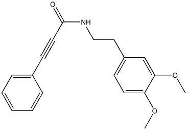 N-[2-(3,4-dimethoxyphenyl)ethyl]-3-phenylprop-2-ynamide 结构式