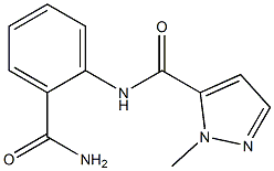N-(2-carbamoylphenyl)-2-methylpyrazole-3-carboxamide 结构式