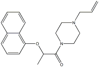 2-naphthalen-1-yloxy-1-(4-prop-2-enylpiperazin-1-yl)propan-1-one 结构式