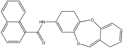 N-(6H-benzo[b][1,4]benzodioxepin-8-yl)naphthalene-1-carboxamide 结构式