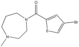 (4-bromothiophen-2-yl)-(4-methyl-1,4-diazepan-1-yl)methanone 结构式