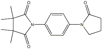 3,3,4,4-tetramethyl-1-[4-(2-oxopyrrolidin-1-yl)phenyl]pyrrolidine-2,5-dione 结构式