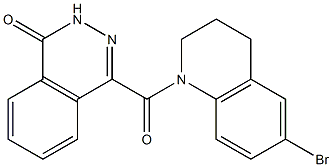 4-(6-bromo-3,4-dihydro-2H-quinoline-1-carbonyl)-2H-phthalazin-1-one 结构式