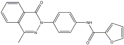 N-[4-(4-methyl-1-oxophthalazin-2-yl)phenyl]furan-2-carboxamide 结构式