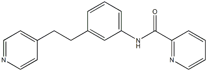 N-[3-(2-pyridin-4-ylethyl)phenyl]pyridine-2-carboxamide 结构式