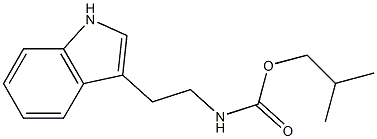 2-methylpropyl N-[2-(1H-indol-3-yl)ethyl]carbamate 结构式