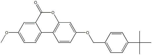 3-[(4-tert-butylphenyl)methoxy]-8-methoxybenzo[c]chromen-6-one 结构式