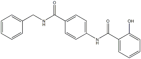 N-[4-(benzylcarbamoyl)phenyl]-2-hydroxybenzamide 结构式