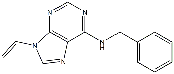 N-benzyl-9-ethenylpurin-6-amine 结构式