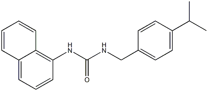 1-naphthalen-1-yl-3-[(4-propan-2-ylphenyl)methyl]urea 结构式