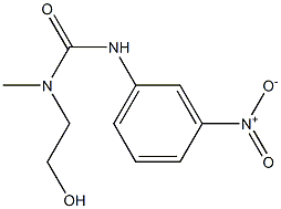 1-(2-hydroxyethyl)-1-methyl-3-(3-nitrophenyl)urea 结构式