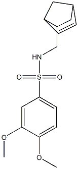 N-(5-bicyclo[2.2.1]hept-2-enylmethyl)-3,4-dimethoxybenzenesulfonamide 结构式