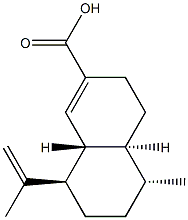 (4aS)-3,4,4aα,5,6,7,8,8aβ-Octahydro-5α-methyl-8β-isopropenylnaphthalene-2-carboxylic acid 结构式