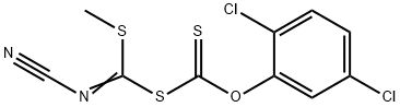 O-(2,5-Dichlorophenyl)S-[cyanamide(methylthio)-methyl]carbonodithioate 结构式