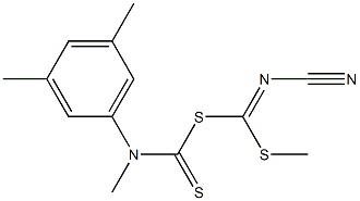 [Cyanamide(methylthio)methyl]methyl3,5-dimethylphenylcarbamodithioate 结构式