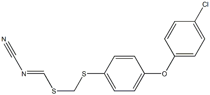 [4-(4-Chlorophenoxy)phenyl]methyl-cyanocarbonimidodithioate 结构式