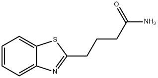 2-Benzothiazolebutyramide(6CI) 结构式