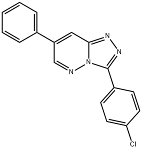 9-(4-chlorophenyl)-4-phenyl-1,2,7,8-tetrazabicyclo[4.3.0]nona-2,4,6,8- tetraene 结构式