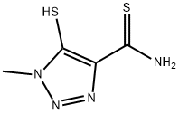 1H-1,2,3-Triazole-4-carbothioamide,5-mercapto-1-methyl-(9CI) 结构式