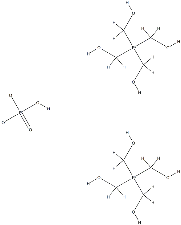 tetrakis(hydroxymethyl)phosphonium phosphate(2:1) 结构式