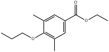 3,5-Dimethyl-4-propoxybenzoic acid ethyl ester 结构式