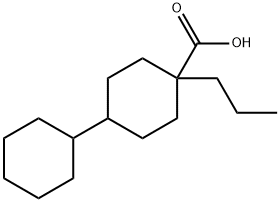 4-propylbi(cyclohexane)-4-carboxylic acid 结构式