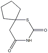 6-Thia-8-azaspiro[4.5]decane-7,9-dione(6CI) 结构式