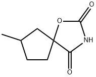 1-Oxa-3-azaspiro[4.4]nonane-2,4-dione,7-methyl-(6CI) 结构式