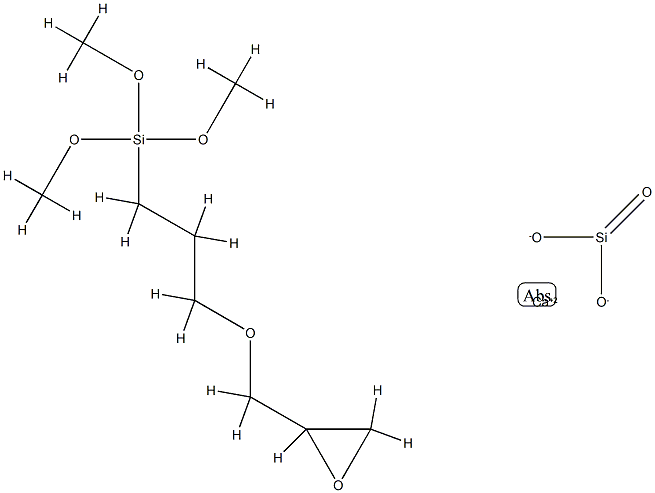 Silane, trimethoxy[3-(oxiranylmethoxy)propyl]-, reaction products with wollastonite (Ca(SiO3)) 结构式