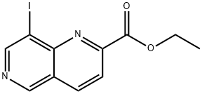 8-Idodo-1,6-naphthyridine-2-carboxylic acid ethyl ester 结构式