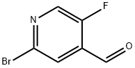 2-溴-5-氟-4-吡啶甲醛 结构式