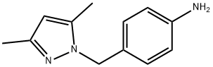 4-[(3,5-二甲基-1H-吡唑-1-基)甲基]苯胺 结构式