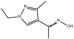 1-(1-乙基-3-甲基-1H-吡唑-4-基)乙-1-酮肟 结构式