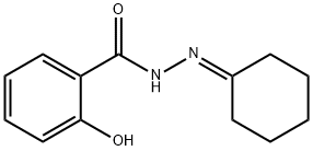 N'-cyclohexylidene-2-hydroxybenzohydrazide 结构式