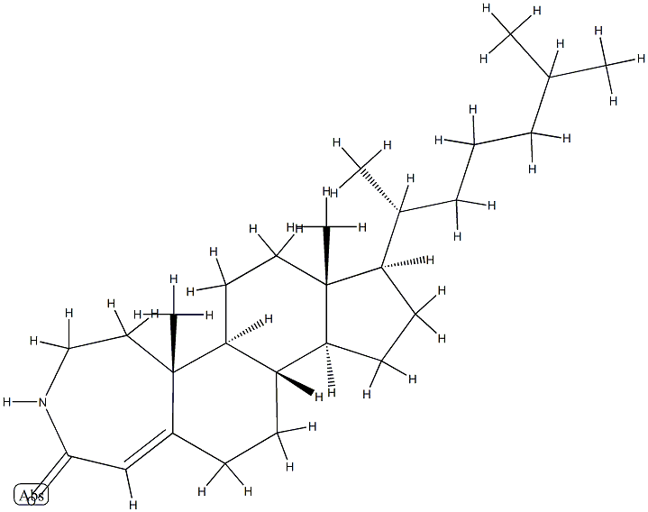 3-Aza-A-homocholest-4a-en-4-one 结构式
