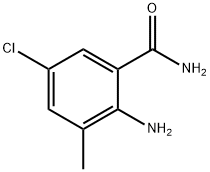 5-氯-3-甲基-2-氨基苯甲酰胺 结构式