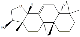 [14β,(+)]-4,4-Dimethyl-15-oxa-5α-androsta-7-ene-17β-ol 结构式
