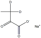 2-氧代-3,3-二氘代丁酸钠 结构式