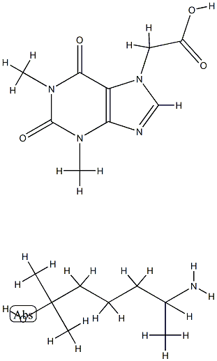 6-AMINO-2-METHYLHEPTAN-2-OL,2-(1,3-DIMETHYL-2,6-DIOXOPURIN-7-YL)ACETIC ACID 结构式