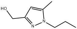 1H-Pyrazole-3-methanol,  5-methyl-1-propyl- 结构式