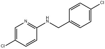 5-chloro-N-[(4-chlorophenyl)methyl]pyridin-2-amine 结构式
