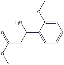 3-氨基-3-(2-甲氧基苯基)丙酸甲酯 结构式