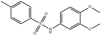 N-(3,4-二甲氧基苯基)-4-甲基苯磺酰胺 结构式
