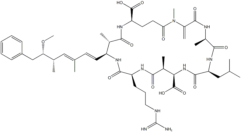 微囊藻毒素(LR亚型) 结构式